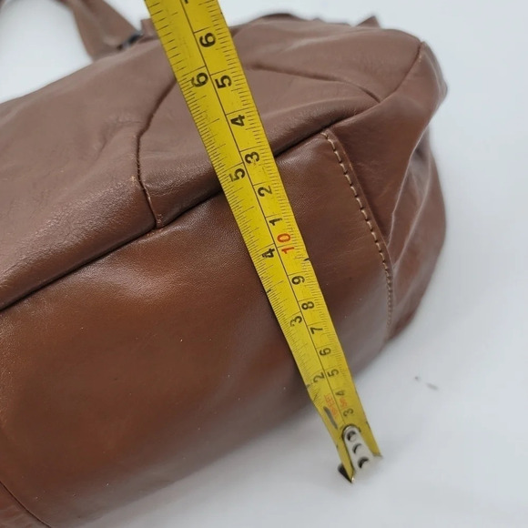 L CREDI GENUINE LEATHER Women's ITALY SHOULDER BAG Camel Brown - Picture 16 of 16